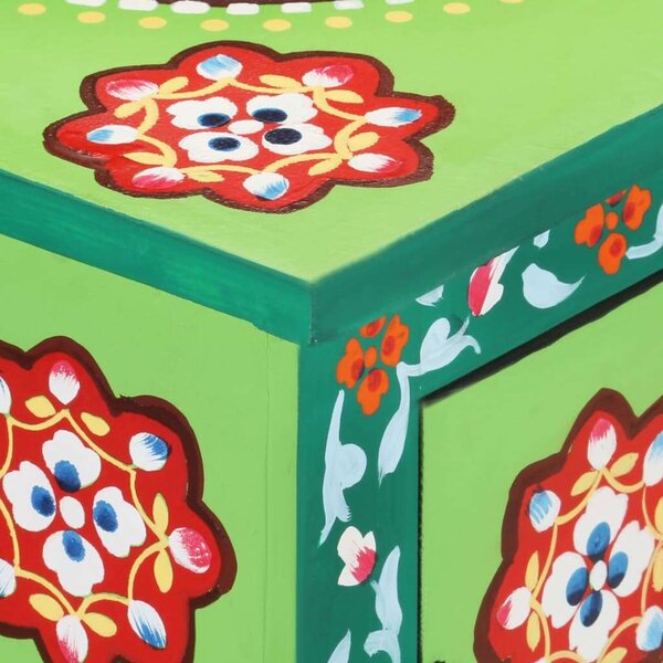 VidaXL kézzel festett többszínű tömör mangófa tálaló 70 x 35 x 60 cm