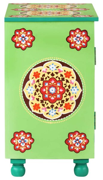 VidaXL kézzel festett többszínű tömör mangófa tálaló 70 x 35 x 60 cm