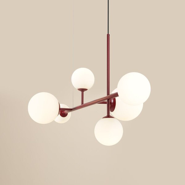 Aldex modern függeszték dione piros ald1092k15