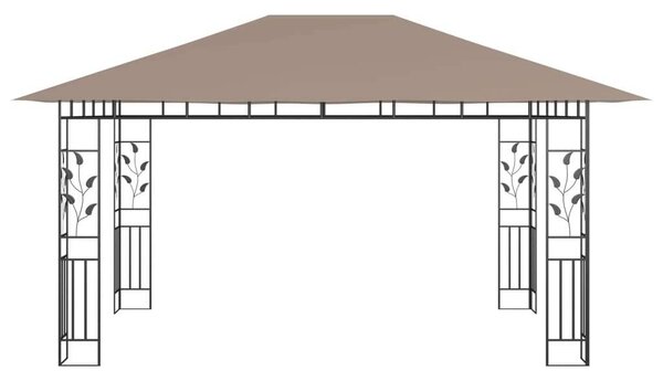 Kerti Pavilon - Szúnyogháló - Bézs - 4x3m