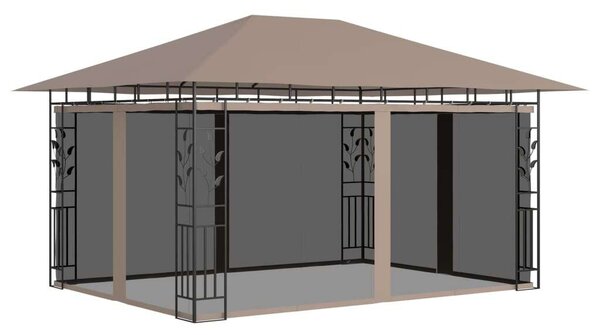 Kerti Pavilon - Szúnyogháló - Bézs - 4x3m