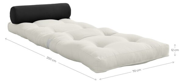 Szürkésbézs futon matrac 70x200 cm Wrap Beige/Dark Grey – Karup Design