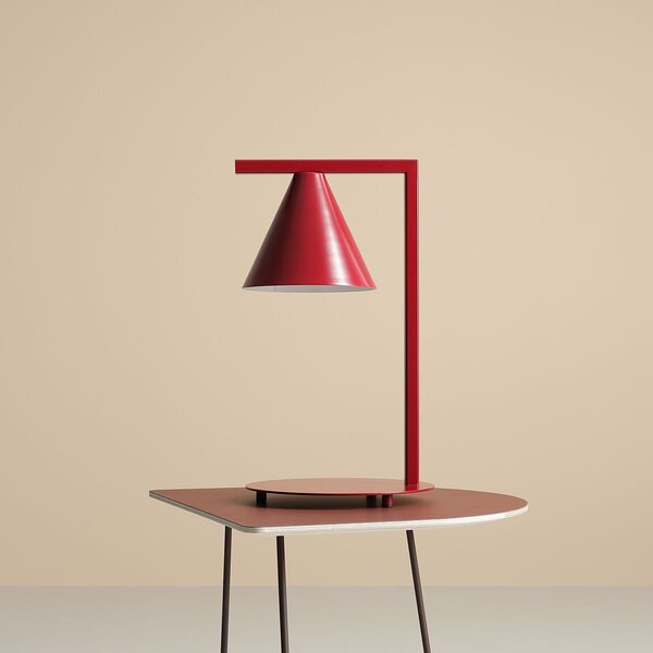 Aldex modern skandináv asztali lámpa form red wine fekete piros ald1108b15
