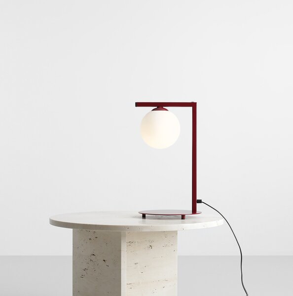 Aldex modern asztali lámpa zac fehér piros ald1038b15_1