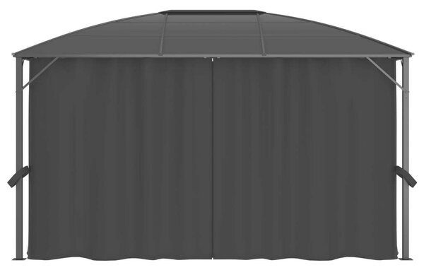 VidaXL Kerti Pavilon 400x300x265 cm, Antracitszürke