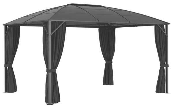 VidaXL Kerti Pavilon 400x300x265 cm, Antracitszürke
