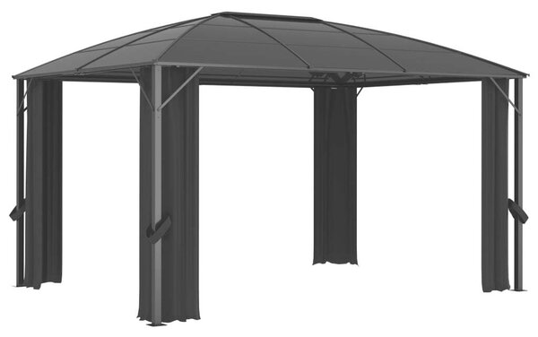 VidaXL Kerti Pavilon 400x300x265 cm, Antracitszürke
