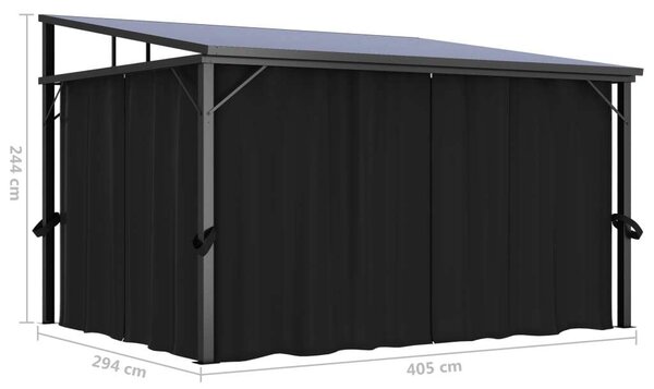 VidaXL Pavilon - Kerti Pavilon - 405x294x244 cm