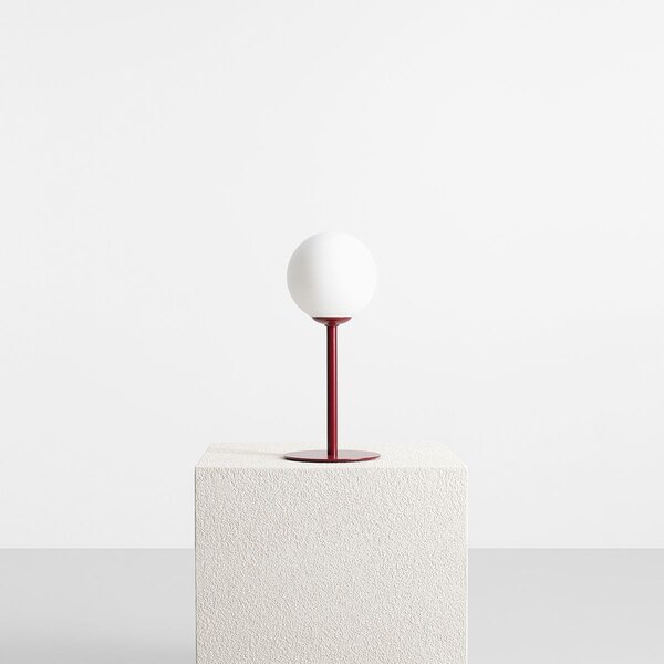 Aldex modern asztali lámpa pinne fehér piros ald1080b15