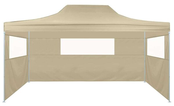 VidaXL Összecsukható Sátor - 3x4m - Krémszínű