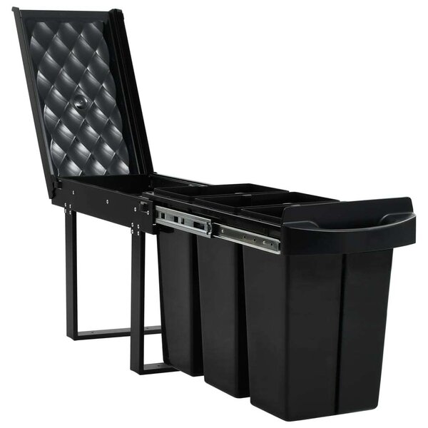 VidaXL Konyhaszekrény Szemetesszett - 3 Rekeszes - 36L