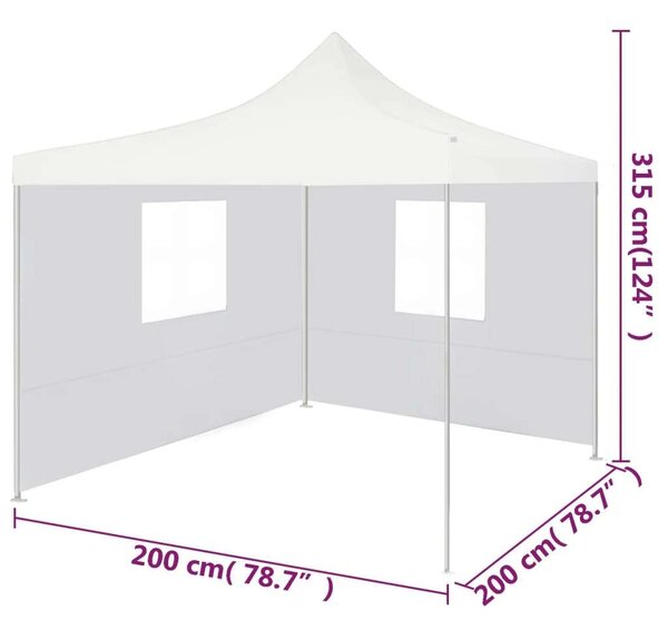 VidaXL Összecsukható Rendezvénysátor - Fehér - 2x2m