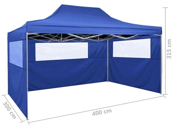 VidaXL Összecsukható Sátor - 3x4m - Kék