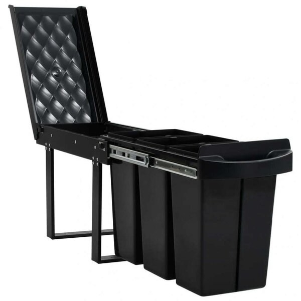 VidaXL Konyhaszekrény Szemetesszett - 3 Rekeszes - 36L