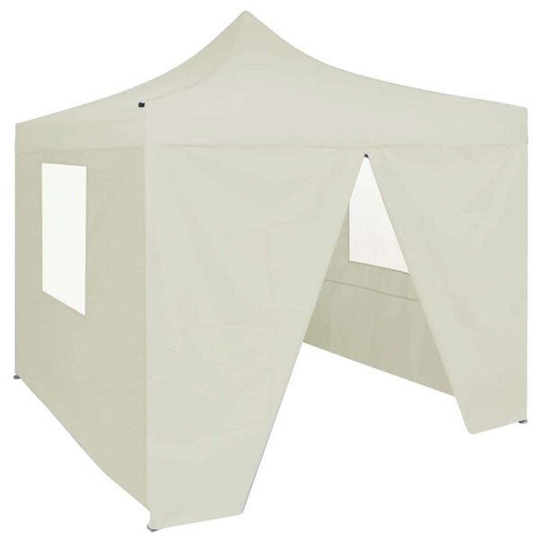 VidaXL Összecsukható Sátor - 2x2m - Krémszínű