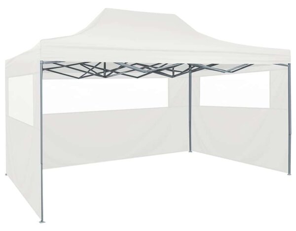 VidaXL Összecsukható Sátor - Fehér - 3x4,5m