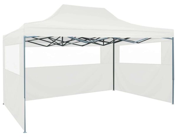 VidaXL Összecsukható Sátor - Fehér - 3x4,5m