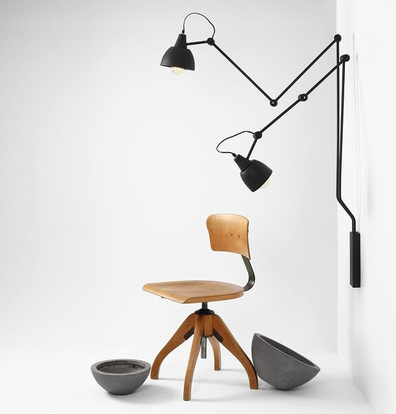 Aldex modern fali lámpa aida fekete ald842d