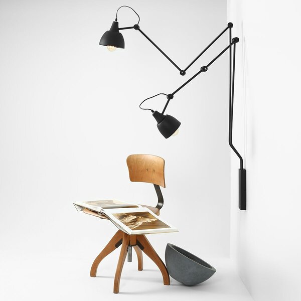 Aldex modern fali lámpa aida fekete ald842d