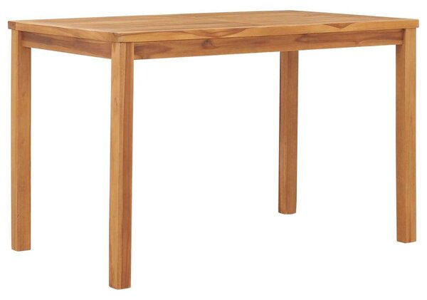VidaXL tömör tíkfa kerti étkezőasztal 120 x 70 x 77 cm