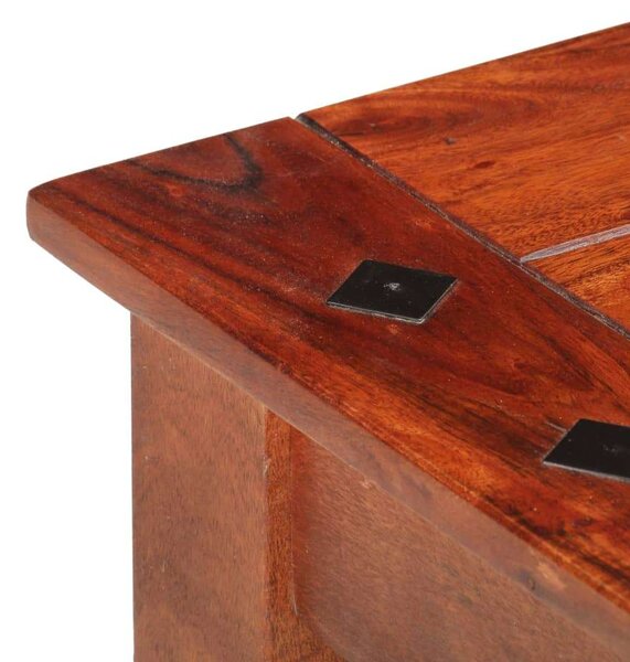 VidaXL tömör akácfa dohányzóasztal 110 x 50 x 35 cm