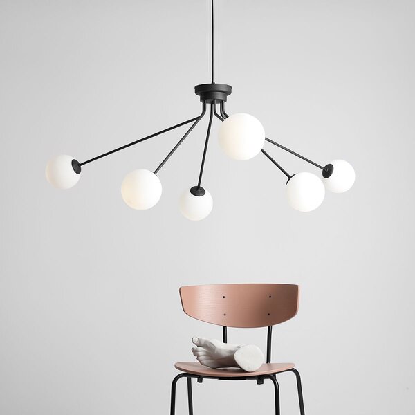 Aldex modern függeszték holm fehér fekete ald1082k1