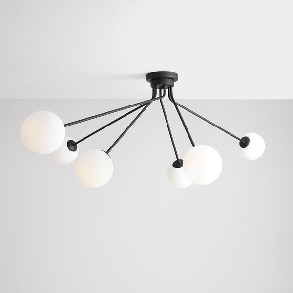 Aldex modern mennyezeti lámpa holm fehér fekete ald1082pl_k1