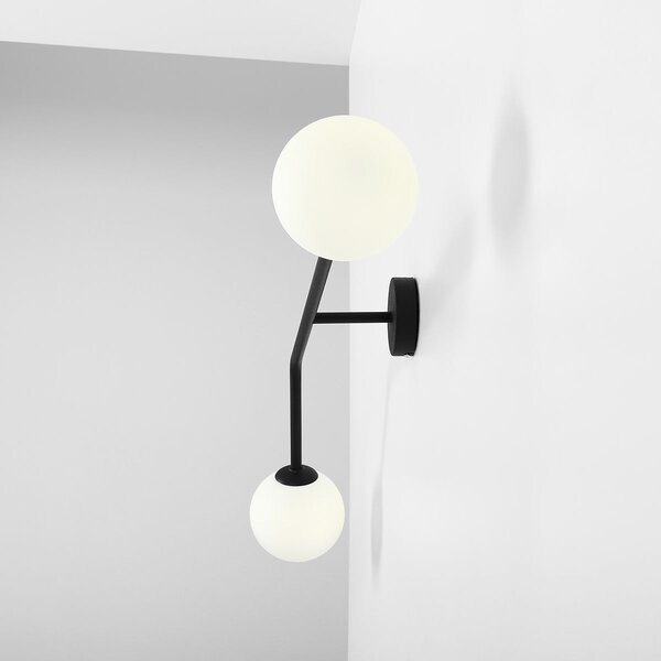 Aldex modern fali lámpa pure fehér fekete ald1064d1