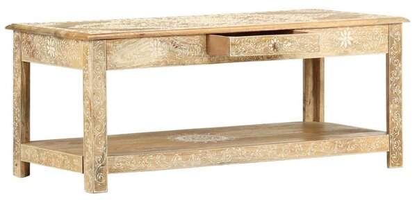 VidaXL kézzel festett tömör mangófa dohányzóasztal 110 x 50 x 45 cm