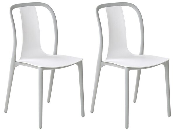 Szürke és fehér kerti szék kétdarabos szettben SPEZIA