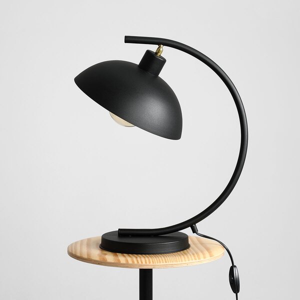 Aldex modern skandináv asztali lámpa espace fekete ald1036b1
