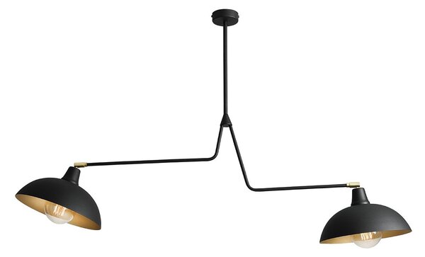 Aldex modern skandináv függeszték espace fekete arany ald1036h1