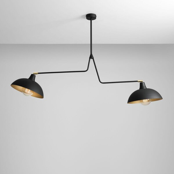 Aldex modern skandináv függeszték espace fekete arany ald1036h1