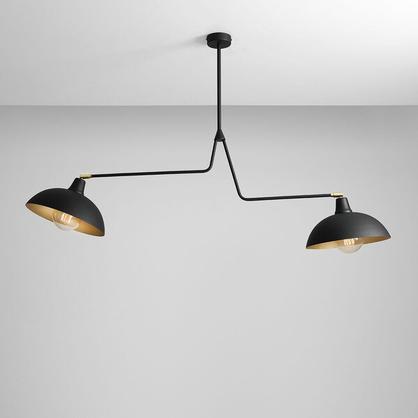Aldex modern skandináv függeszték espace fekete arany ald1036h1