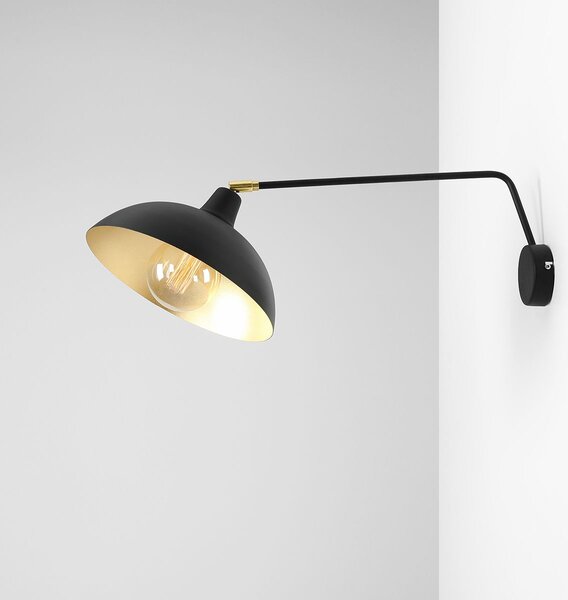 Aldex modern skandináv fali lámpa espace fekete ald1036c1