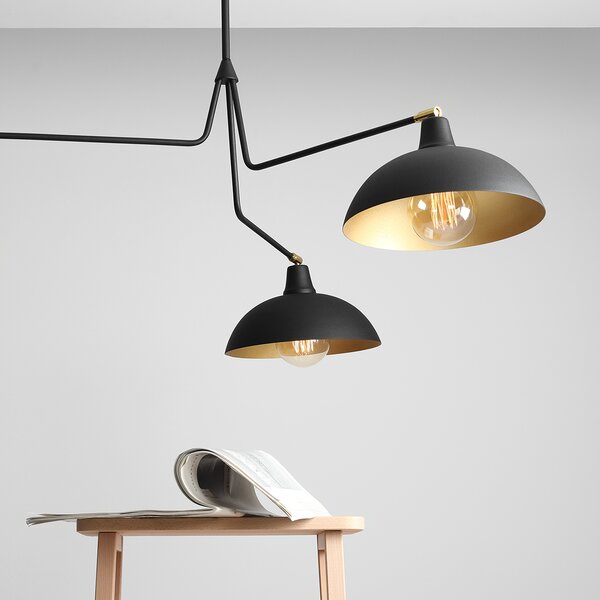 Aldex modern skandináv függeszték espace fekete ald1036e1