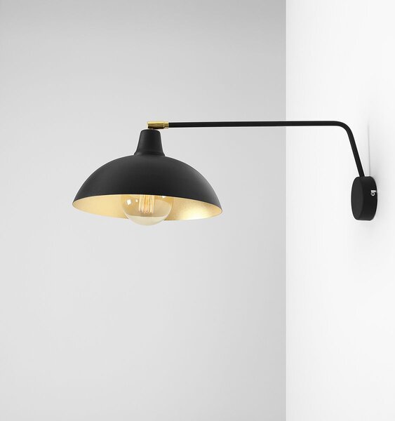 Aldex modern skandináv fali lámpa espace fekete ald1036c1