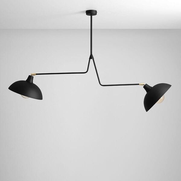 Aldex modern skandináv függeszték espace fekete arany ald1036h1