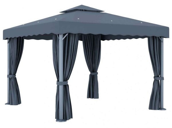 VidaXL Pavilon - Alumínium - 3x3m