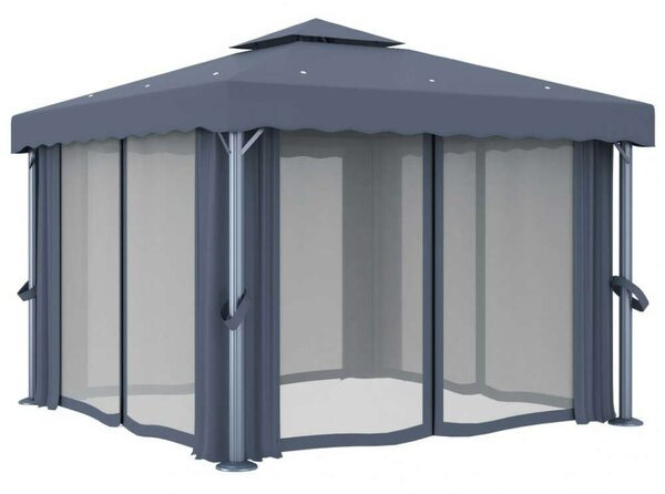 VidaXL Pavilon - Alumínium - 3x3m