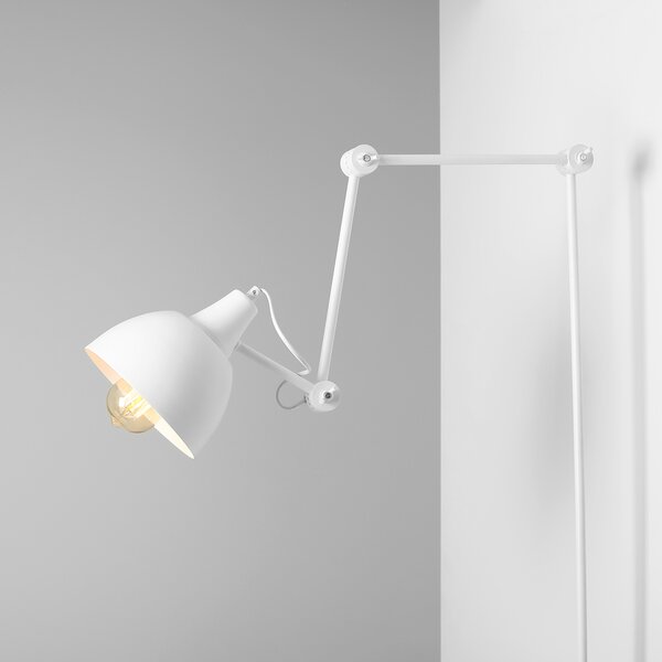 Aldex modern skandináv fali lámpa aida fehér ald814c/1