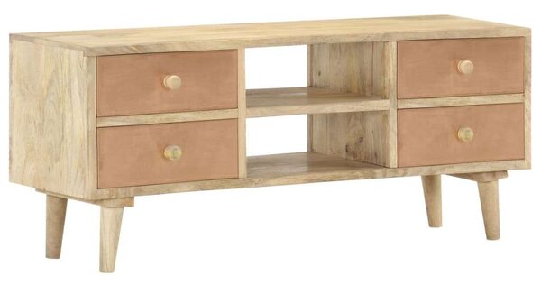 Mangófa TV-szekrény - 4 Fiók - 110x30x45 cm