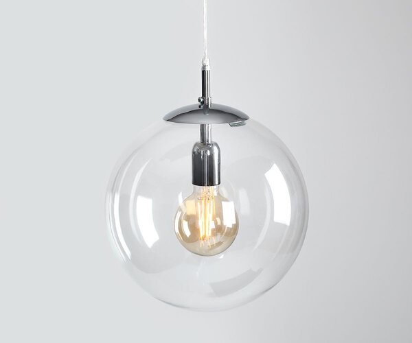 Aldex modern függeszték globo króm átlátszó ald562g2