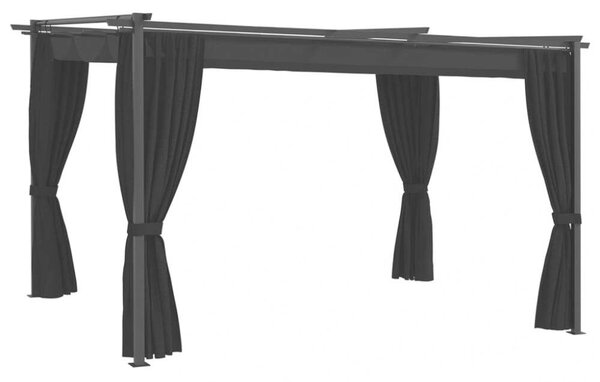 VidaXL pavilon 4 x 3 m, Antracitszürke