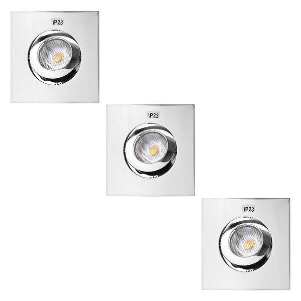Výrobce po 1 ks KÉSZLET 3x LED Fürdőszobai beépíthető lámpa 3xLED/5,5W/230V IP23 P3850