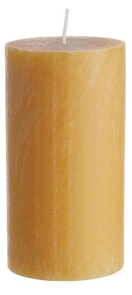 RUSTIC gyertya, sárga 13cm