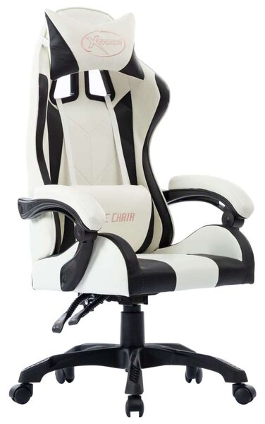 VidaXL fekete műbőr Gamer szék