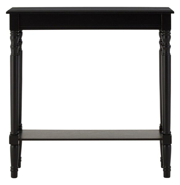 Fekete borovi fenyő konzolasztal 30x80 cm Heritage – Premier Housewares