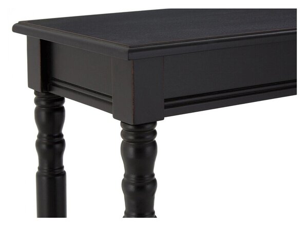 Fekete borovi fenyő konzolasztal 30x80 cm Heritage – Premier Housewares