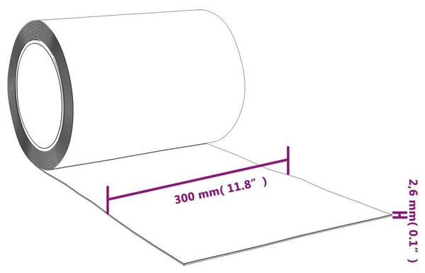 PVC Szalagfüggöny - Átlátszó - 300mm x 25m
